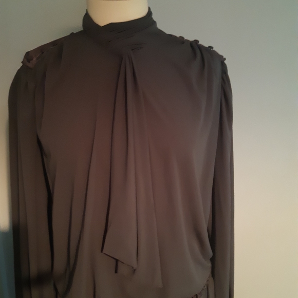 Unique long sleeves vintage dress Size L - Picture 9 of 16